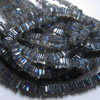 SUPER NEW - 2 x 16 Inches --RARE Finest - Gorgeous Blue Flashy Fire -Labradorite- Heishi Cube Beads --Size 3.5-4mm Approx